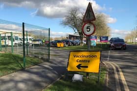The Melton Covid vaccination centre at Melton Sports Village EMN-210316-181619001