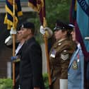 The flag-raising ceremony for Armed Forces Day outside the Melton Borough Council offices in June 2019 EMN-210318-112251001