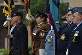 The flag-raising ceremony for Armed Forces Day outside the Melton Borough Council offices in June 2019 EMN-210318-112251001