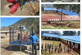 Shree Panchakanya School in Pokhari, a remote village in Nepal, which is being revived thanks to a campaign involving members of Melton Belvoir Rotary Club and The Gurkha Welfare Trust EMN-210319-174252001