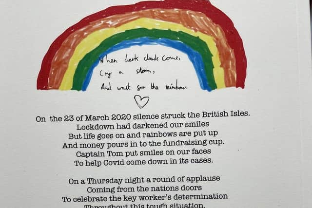 A poem from one of Thrussington Primary School's pupils in 'The Little Book of Lockdown Positivity' EMN-210323-133452001