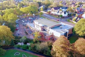An aerial view of Waterfield Leisure Centre in Melton
PHOTO Mark @ Aerialview360 EMN-210323-182013001