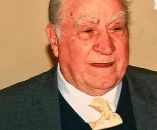 Aly Turner pictured at his golden wedding celebrations EMN-210326-180800001
