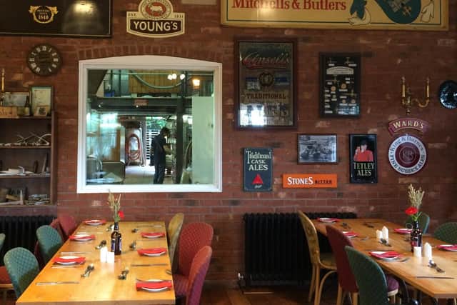 The tap room at Belvoir Brewery's Old Dalby HQ EMN-210504-115422001