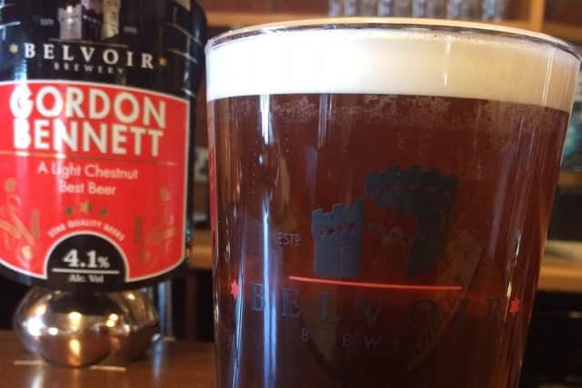 A pint of Belvoir Brewery's Gordon Bennett EMN-210504-115412001