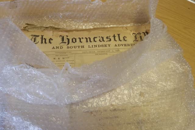 Old copies of The Horncastle News, dating back to 1893, unearthed in a Melton Mowbray park
PHOTO Archives: Horncastle History and Heritage Society EMN-210704-105509001