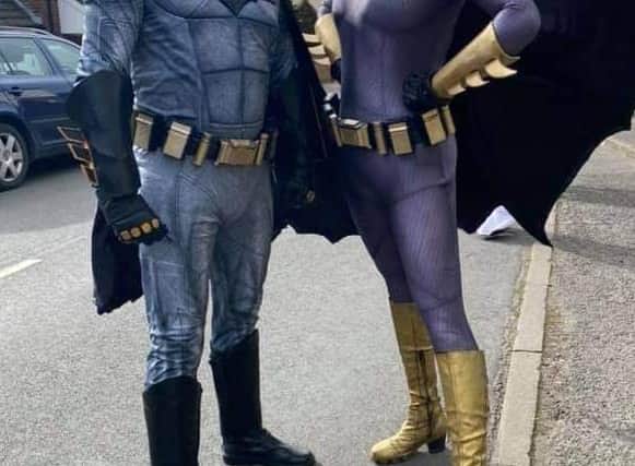 Superheroes give out Easter eggs to Melton families through the Unlock Your You mental health charity EMN-210704-064643001