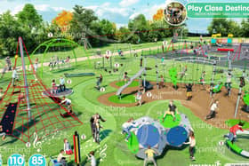 A graphic showing the planned destination play park to be built this summer in Melton's Play Park EMN-200203-154134001