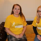 Katie Pease (right) and her friend Chelsea Longstaff, who are to a fundraising skydive in aid of the air ambulance EMN-200403-172137001