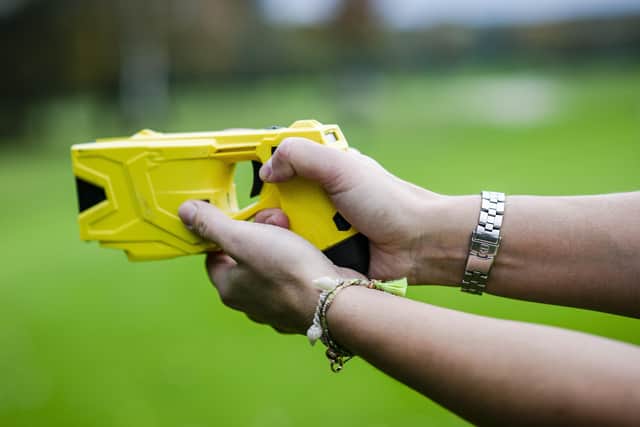 A Taser weapon used by police officers
PHOTO MartisMedia EMN-200503-103859001