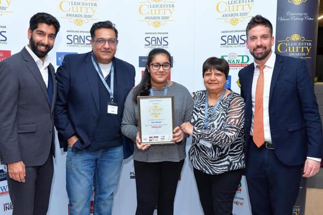 From left, Amal Mashru, of Mattiolli Woods, Atul Dawda, Lara Dawda, Heena Dawda,Matthew Lowe, of Mattiolli .