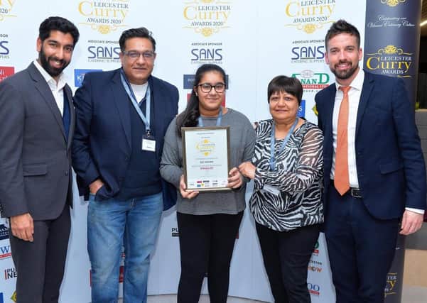 From left, Amal Mashru, of Mattiolli Woods, Atul Dawda, Lara Dawda, Heena Dawda,Matthew Lowe, of Mattiolli .