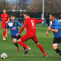 The professional career of Town player-manager Tom Manship (left) was ended prematurely by serious injury EMN-201103-144351002