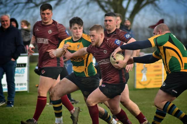 Melton RFC in action in what proved their final match of the season on March 14 EMN-200317-111749002