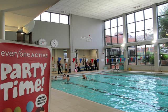 The swimming pool at Waterfield Leisure Centre EMN-200319-154733001