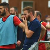 Town manager Tm Manship (right) has transformed the Melton Town squad and fortunes since becoming player-manager in summer 2018 EMN-200325-143108002