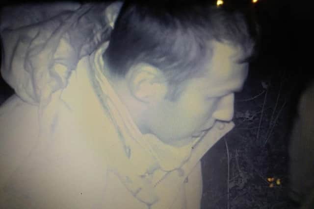 An image of a man police want to talk to in relation to the tampering with a badger sett at Old Dalby EMN-200104-175509001