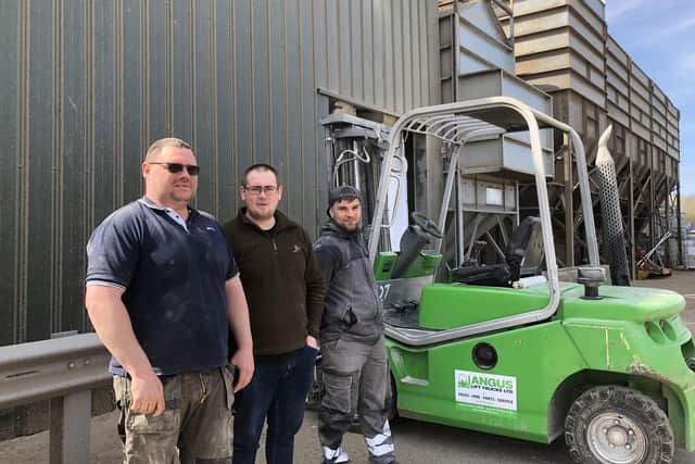 From left, Ben Irving -Engineer, Luke Skinner - Production planner and Sandis Ostrovskis - Machine Operator.