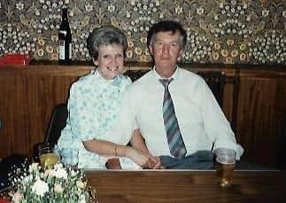 Ernie and Maggi Pope pictured at the Half Moon during their 16 years running the Melton pub EMN-200420-134726001