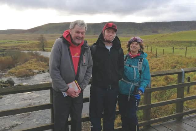 Melton man Kevin Bunney, who recovered from coronavirus, pictured before lockdown restrictions with ex-wife Judith and son, Michael EMN-200422-100615001