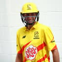 Joe Root spoirts the Trent Rockets look. Photo: GettyImages