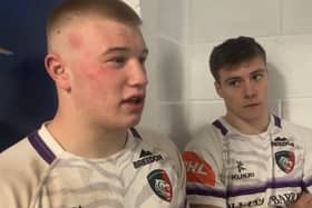 Archie Vanes and Sam Edwards, two Melton Brooksby students who have secured contacts with the Leicester Tigers.