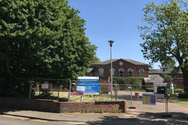 The former St Mary's Hospital site in Melton with the former workhouse prominent here EMN-200526-160715001
