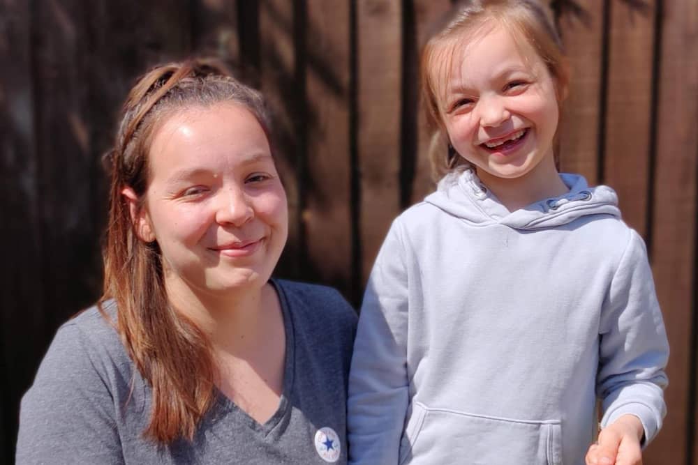 Melton schoolgirl Tia Acey (7) with mum, Charlotte - they are competing against each other as part of a fundraising initiative for a cancer charity EMN-200106-104717001