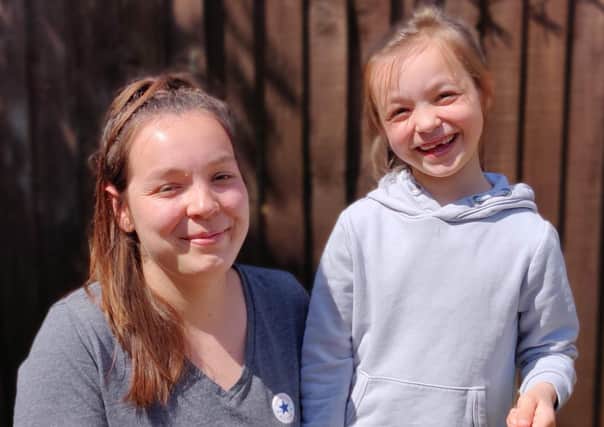 Melton schoolgirl Tia Acey (7) with mum, Charlotte - they are competing against each other as part of a fundraising initiative for a cancer charity EMN-200106-104717001
