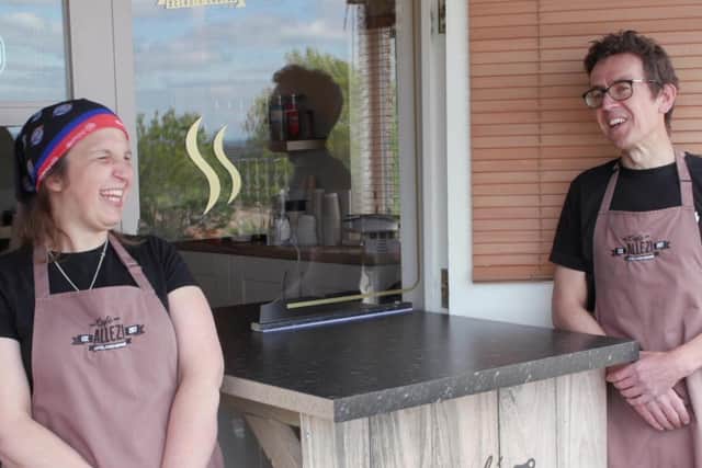 Cafe Allez! owners Claire Fretwell and Mark Trevarthen.