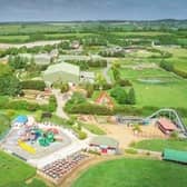 Twinlakes theme park, near Melton, pictured from the air EMN-200616-085108001