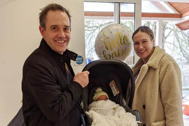 Melton couple Dan and Gemma Broad with their son Arthur, who was born on March 7 EMN-200622-173336001