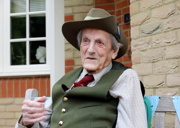 Colonel John Waddy, celebrated his 100th birthday this week
Photo Richard Watt 

07836 515306 EMN-200617-135133001