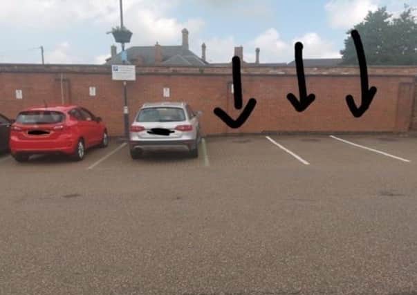 The parking spaces in Melton's St Mary's Way car park which were previously free for less than 20 minutes but which are now paid-for spaces.
Photo posted by Kym Durrance EMN-200623-171717001