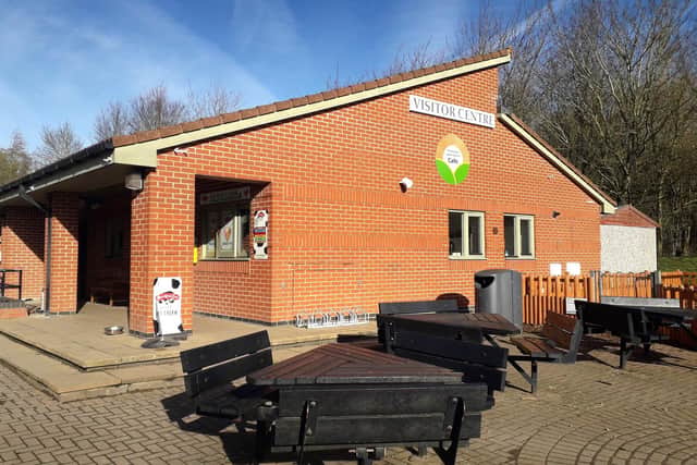The cafe and visitor centre at Melton Country Park EMN-211210-120130001
