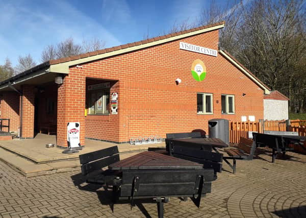 The cafe and visitor centre at Melton Country Park EMN-211210-120130001