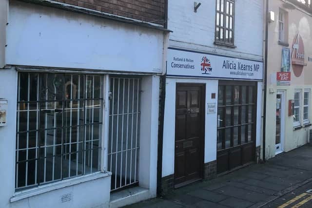 The constituency office of MP Alicia Kearns in High Street, Melton EMN-211019-130231001