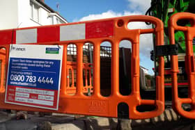 Severn Trent work teams repair a burst water main in a Melton residential area back in 2019 EMN-211019-093746001