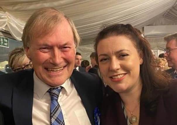 Murdered MP, Sir David Amess, pictured with Melton MP, Alicia Kearns EMN-211019-162208001