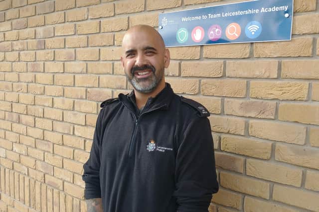 Pc Jon Barlow, who has received a top life-saving honour for helping rescue a woman and her dog from a slurry pit at Long Clawson EMN-211025-131703001
