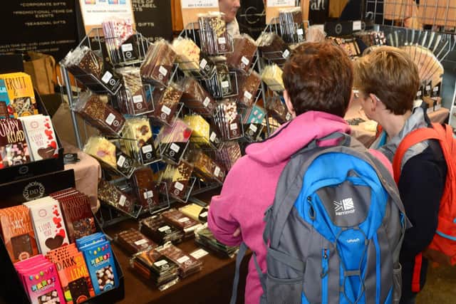 A mouth-watering display of chocolate at a previous Melton Mowbray ChocFest event EMN-211026-173637001