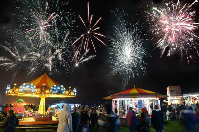 The spectacular fireworks display at Friday's Halloween event at Melton's Play Close
PHOTO DEREK WHITEHOUSE EMN-210111-131115001