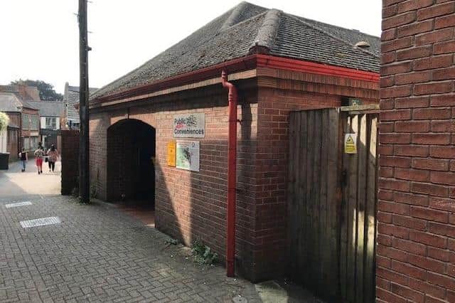 The redundant Park Lane public toilets in Melton where two new homes could soon be built if planning approval is given EMN-210411-123510001