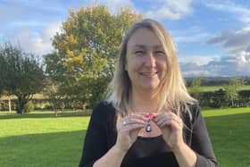Nicola Alderson, winner of the £500 first prize in Dove Cottage Hospice's first lottery draw EMN-210411-160446001