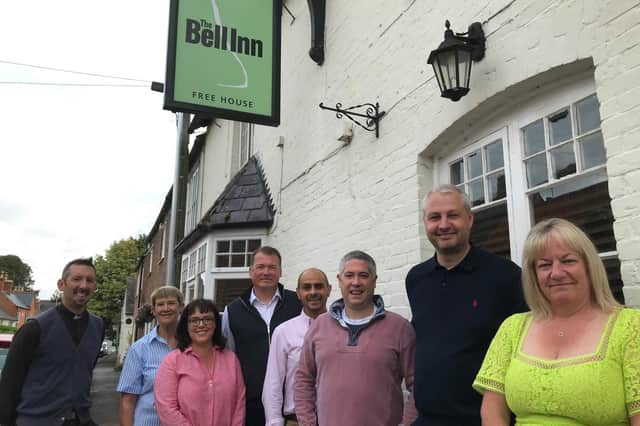 Some of the local people working on, and supporting, the compulsory purchase of The Bell Inn at Frisby on the Wreake EMN-211116-112455001