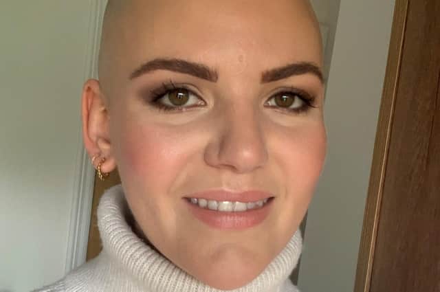 Acute myeloid leukaemia patient Alice Hanagan pictured during her treatment EMN-211122-171607001