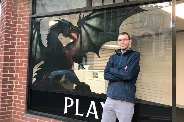 Co-owner of Black Dragon Games, Richard Foulston, at his new Burton Road premises EMN-211123-162349001