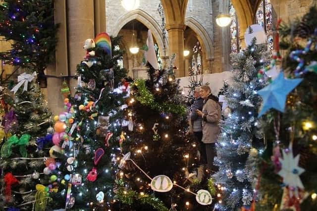 The Melton Christmas Tree Festival  at St Mary's Church in Melton when it was last held two years ago
PHOTO PHIL BALDING EMN-211126-125404001