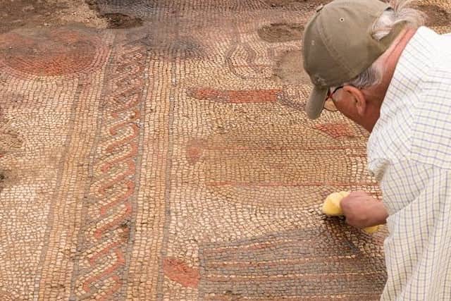 The Rutland villa and mosaic. Photo: Historic England Archive.