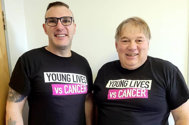 Mayor of Melton, Councillor Peter Faulkner (right), and his son, Mark, who are taking on tough fundraising challenges in aid of the Young Lives vs Cancer charity EMN-211129-120517001